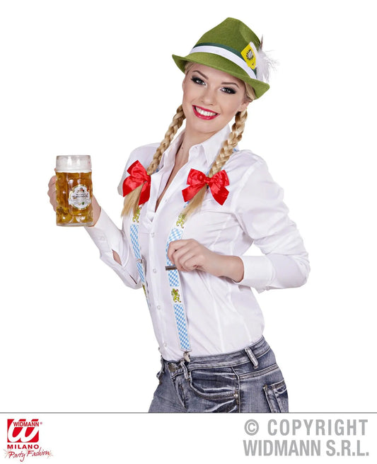 Fedora BAVARESE con deco piuma e boccale - tuttocostumi.it