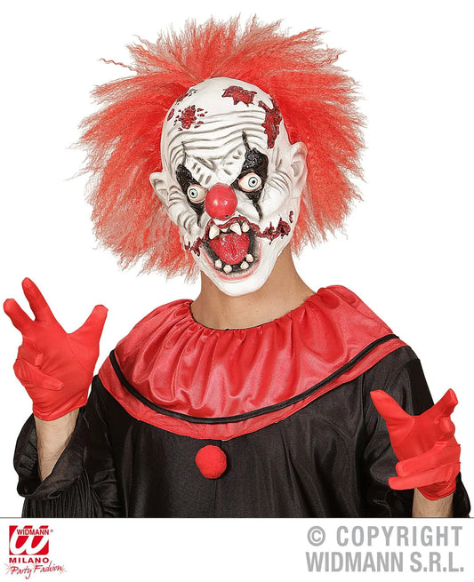 Maschera KILLER CLOWN con capelli - tuttocostumi.it