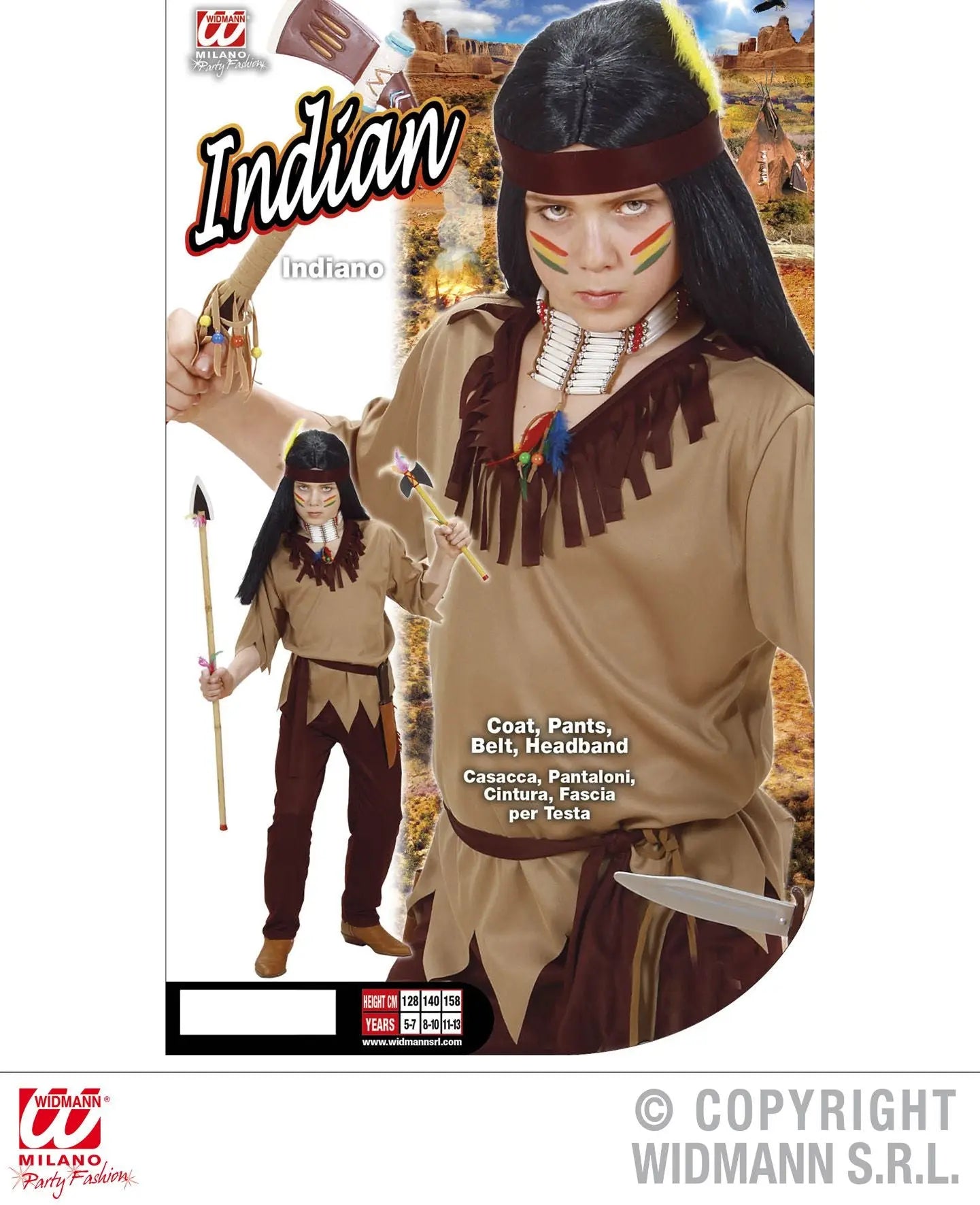 Costume da piccolo INDIANO - tuttocostumi.it