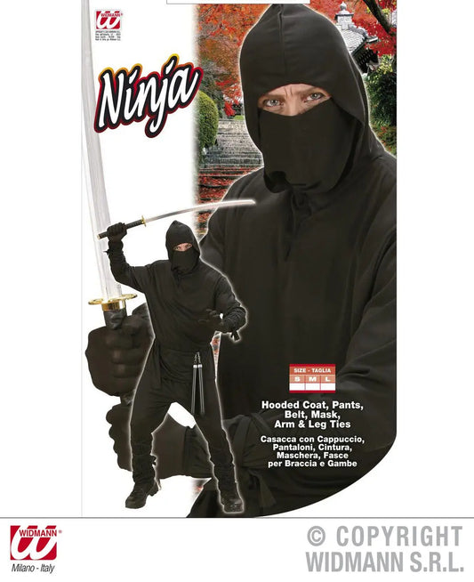 Costume NINJA nero - tuttocostumi.it