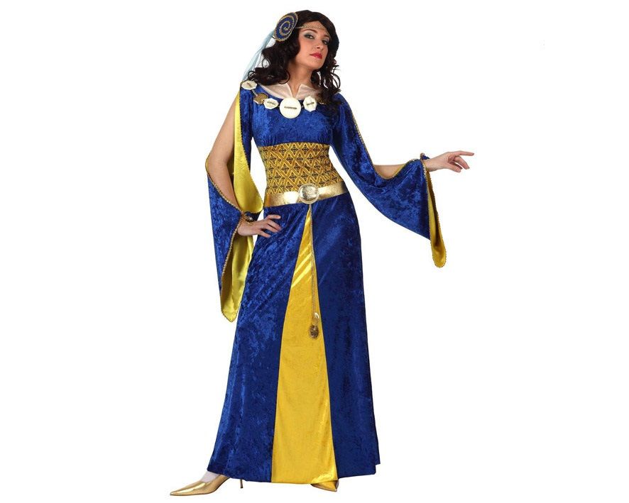 Costume REGINA MEDIEVALE BLU di Atosa - tuttocostumi.it