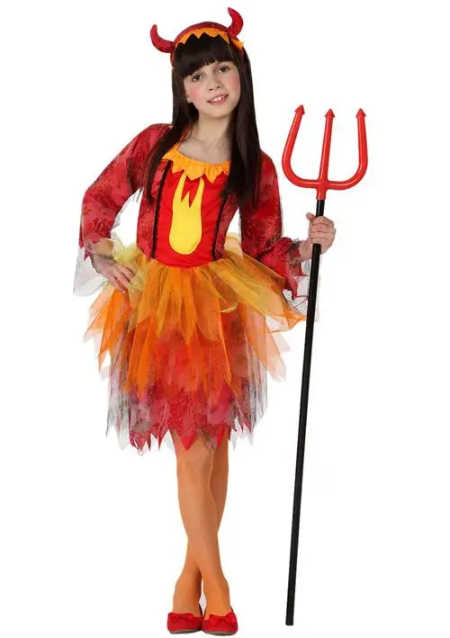 Costume da bambina DIAVOLESSA - tuttocostumi.it
