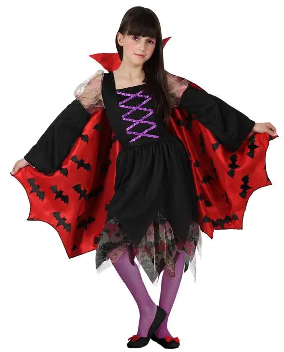 Costume VAMPIRESSA MANTELLO PIPISTRELLI - tuttocostumi.it