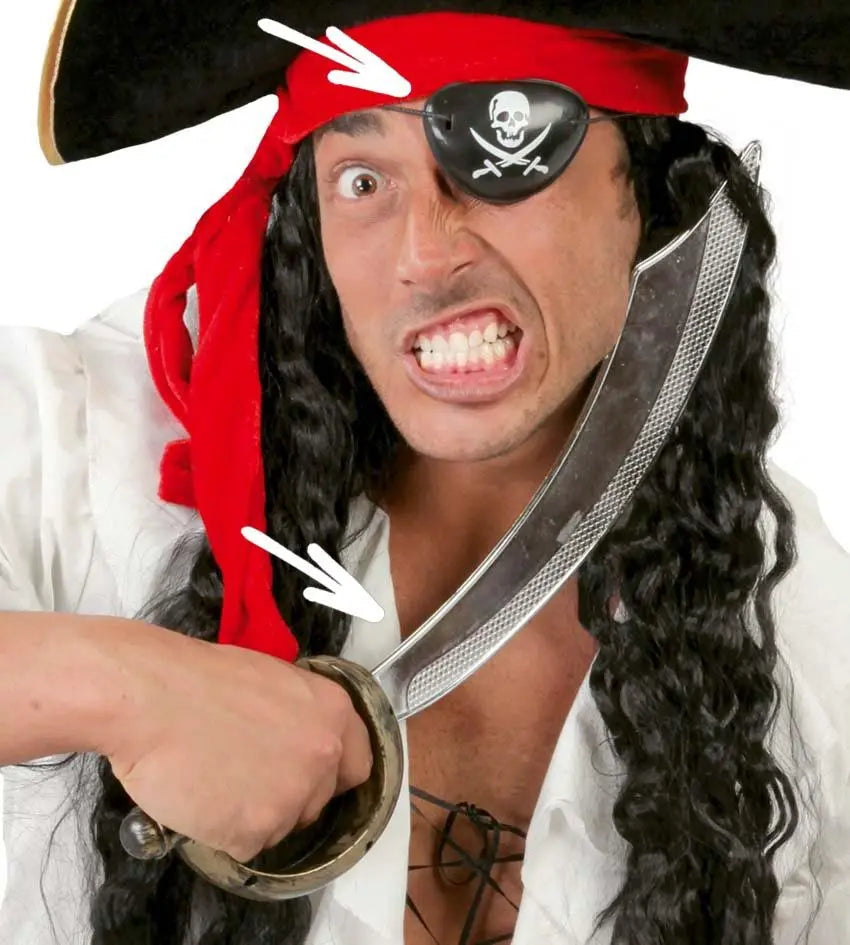 Set sciabola e benda pirata - tuttocostumi.it