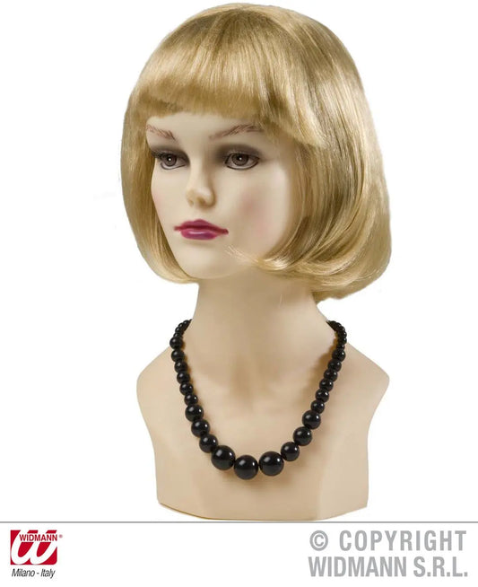 Collana ANNI 70 nera - tuttocostumi.it