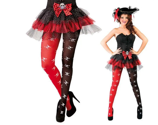 Collant pirata doppio colore - tuttocostumi.it
