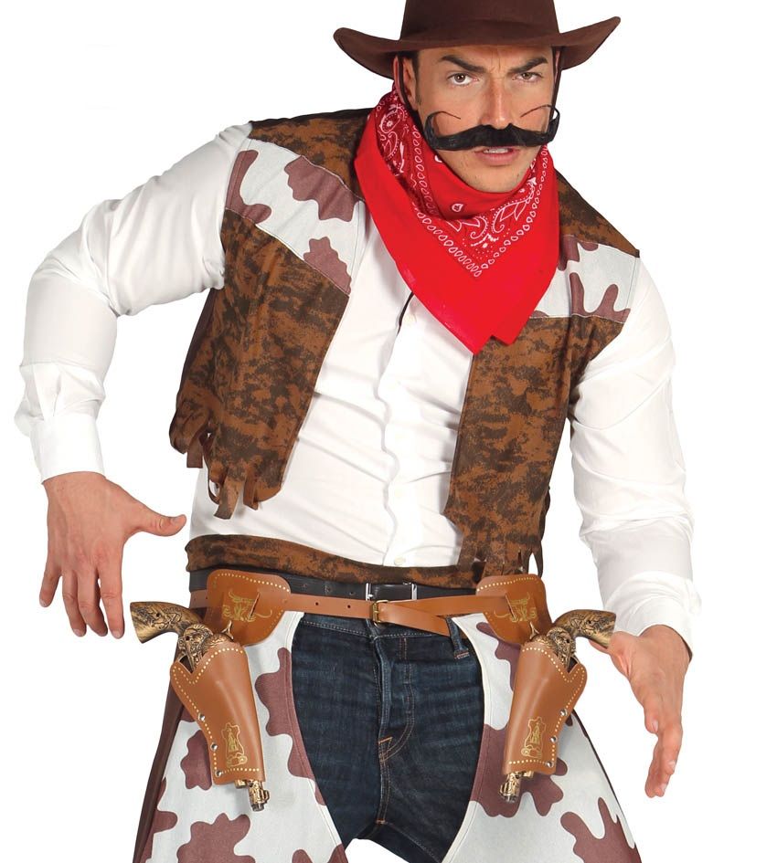 Cinturone con doppia fondina di Guirca - tuttocostumi.it