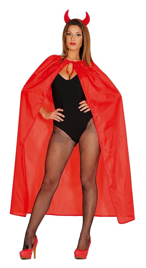 Mantello rosso 130 cm di Guirca - tuttocostumi.it