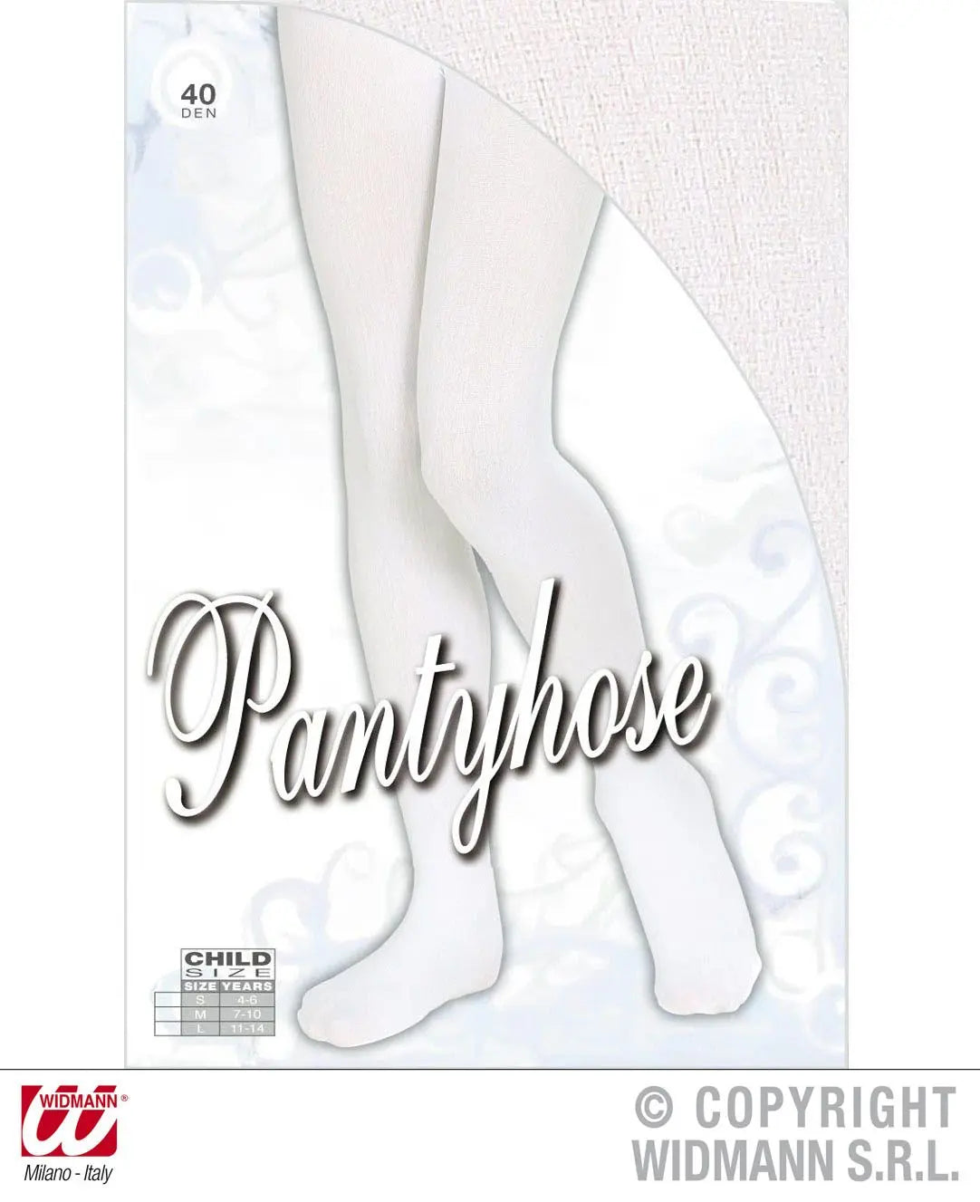 Collant BIANCHI 40 den bambina - tuttocostumi.it