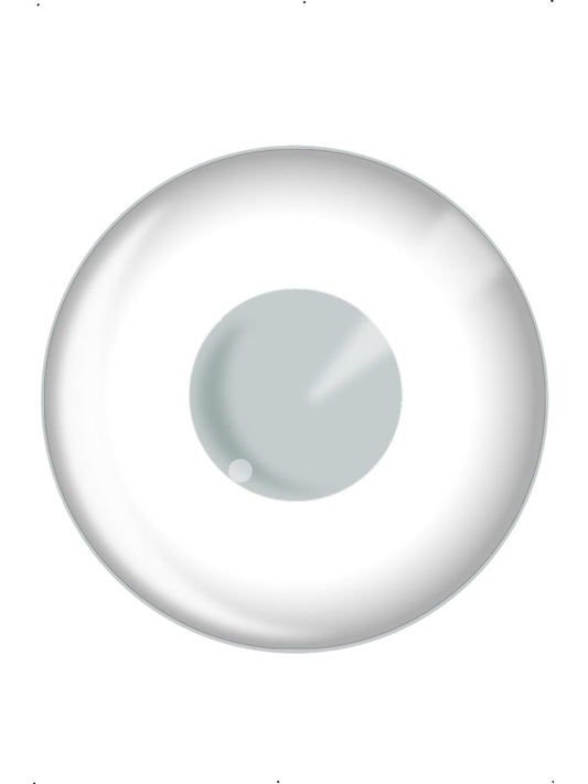 Lenti colorate BIANCO giornaliere di Smiffys - tuttocostumi.it