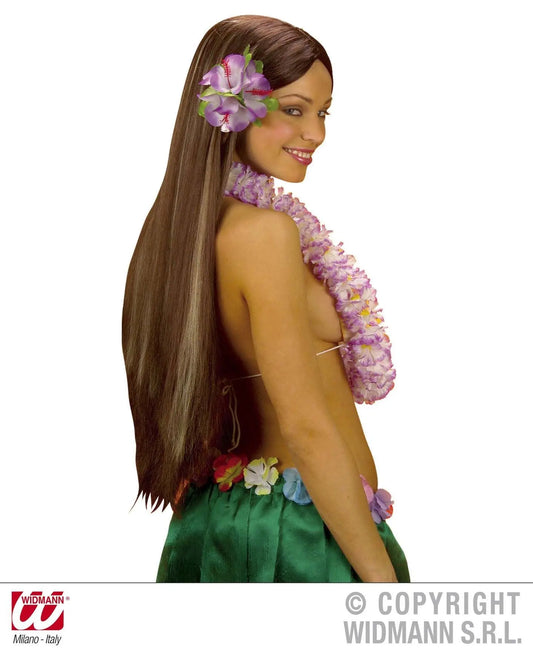 Molletta per capelli con 3 FIORI IBISCO GRANDI - tuttocostumi.it