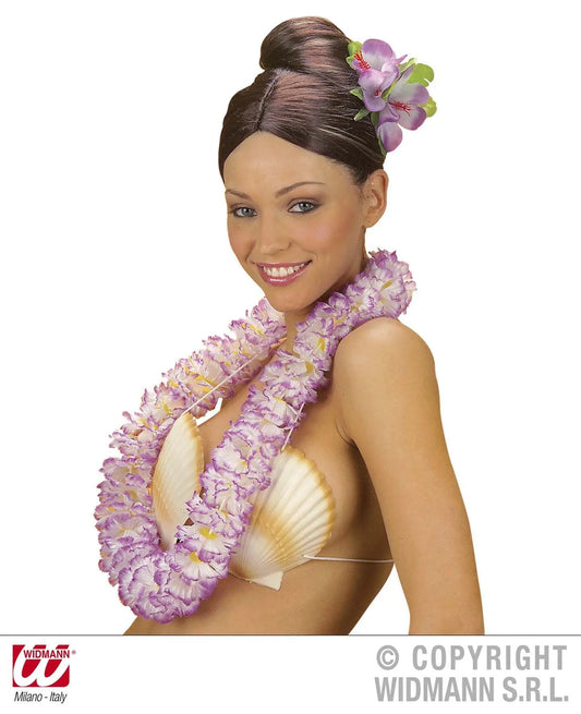 Molletta per capelli con 3 FIORI IBISCO GRANDI - tuttocostumi.it