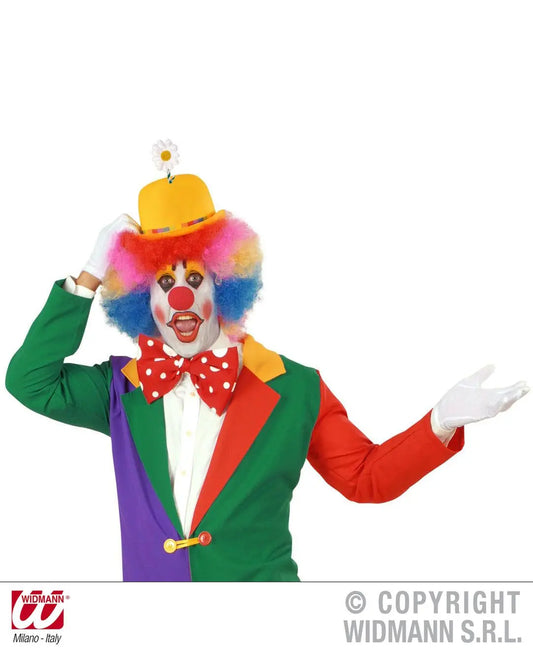 Bombetta CLOWN CON FIORE in feltro - tuttocostumi.it