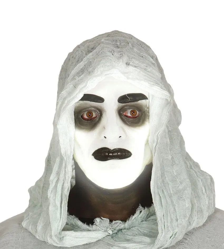 Maschera trasparente uomo fluorescente - tuttocostumi.it