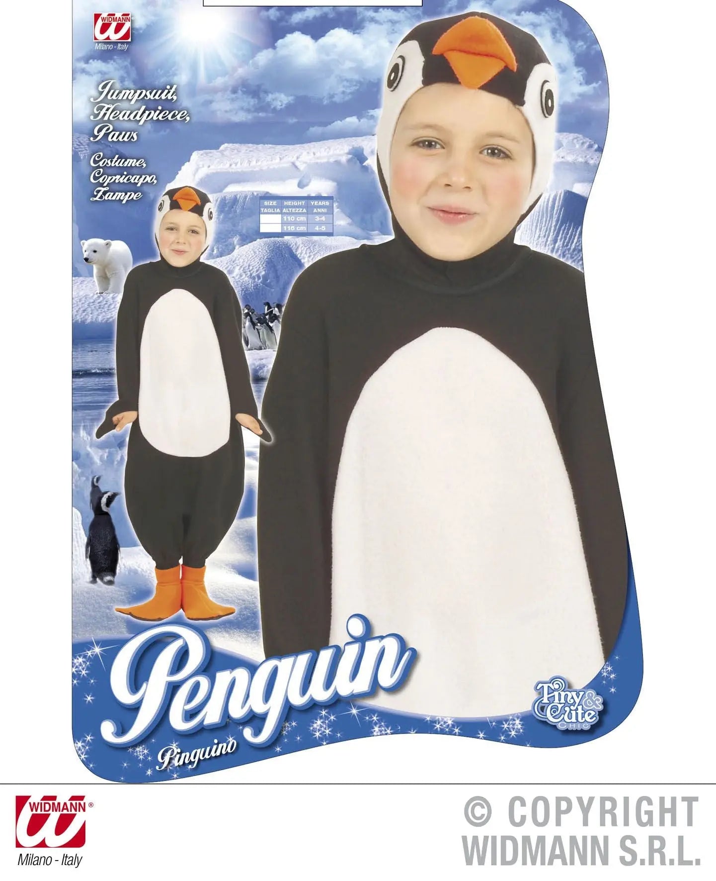 Costume PINGUINO bambino - tuttocostumi.it