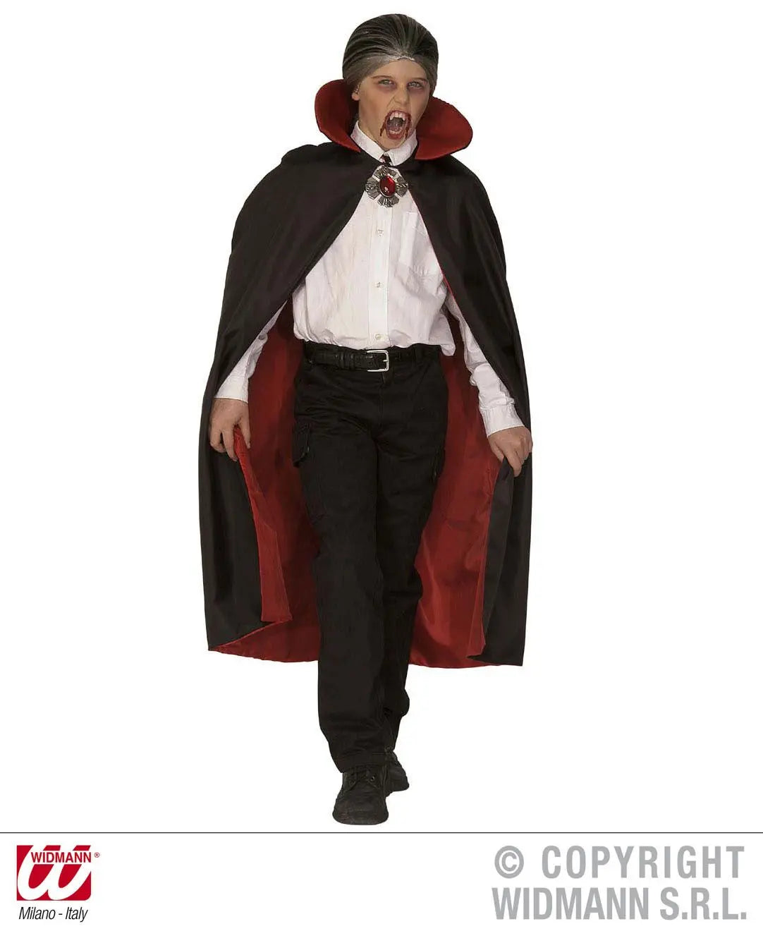Mantello LUSSO FODERATO con COLLARE 115 cm - tuttocostumi.it