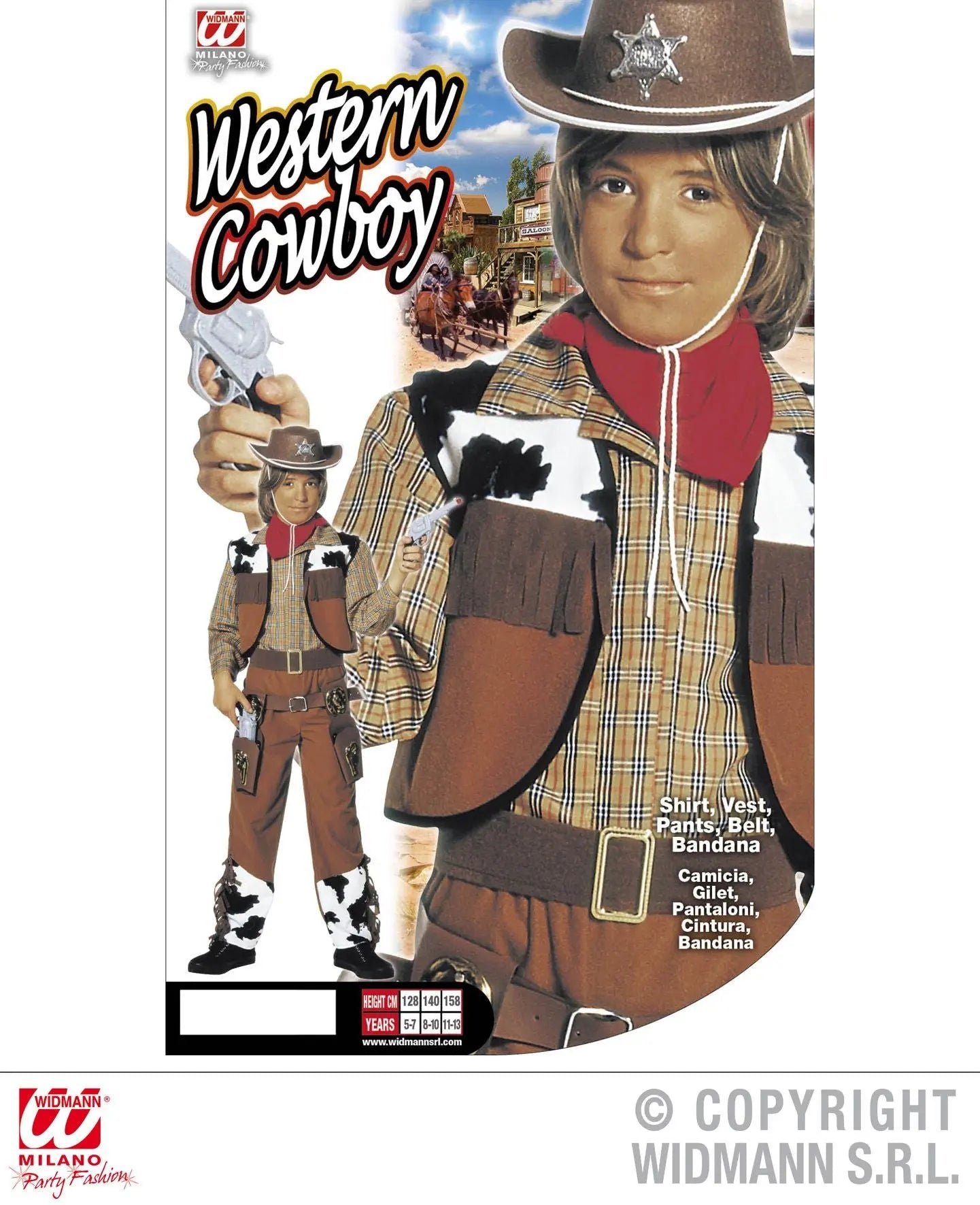 Costume COWBOY PEZZATO - tuttocostumi.it
