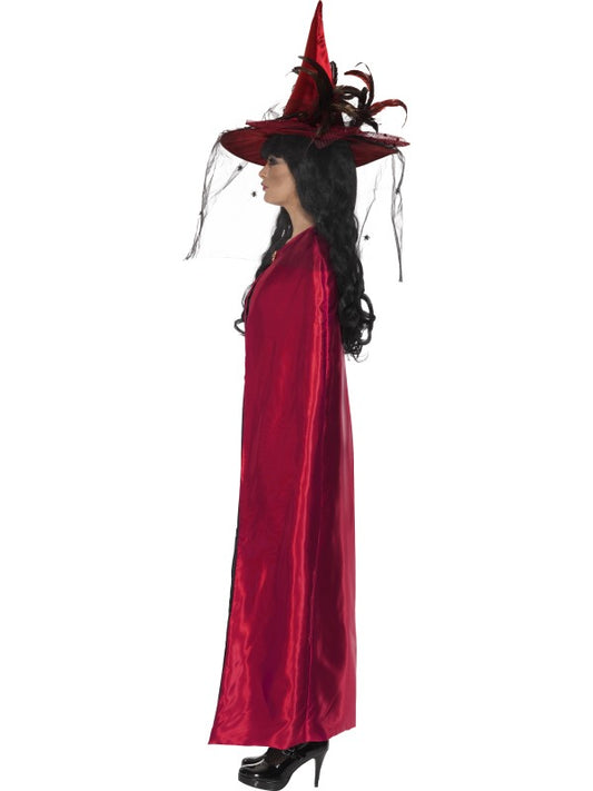 Mantello reversibile ROSSO NERO di Smiffys - tuttocostumi.it