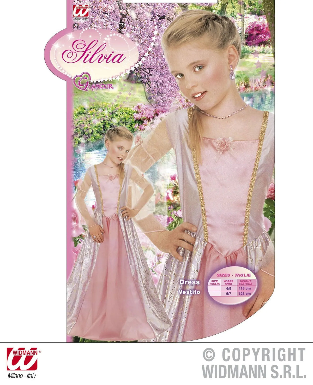 Costume principessina SILVIA - tuttocostumi.it