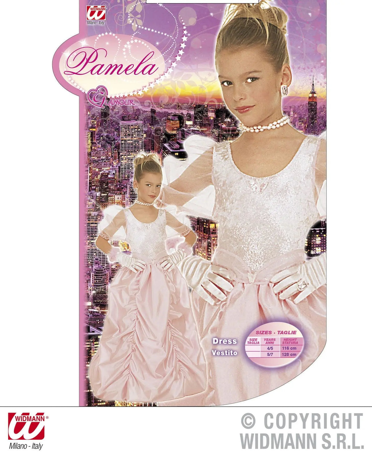 Costume principessa rosa PAMELA - tuttocostumi.it
