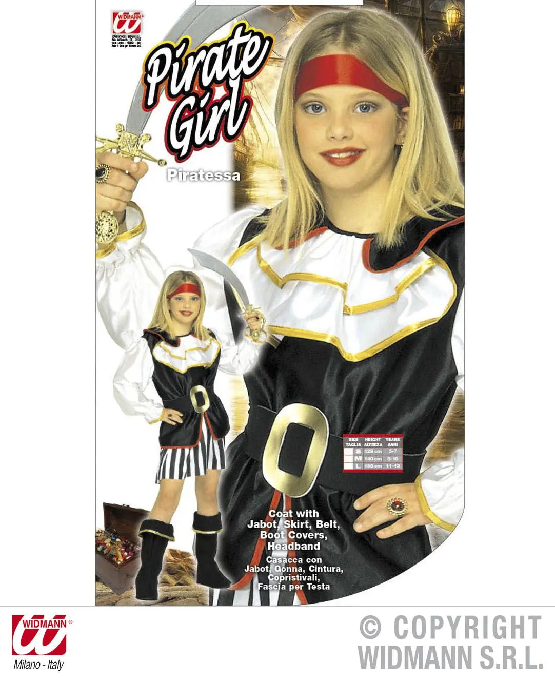 Costume PICCOLA PIRATESSA - tuttocostumi.it