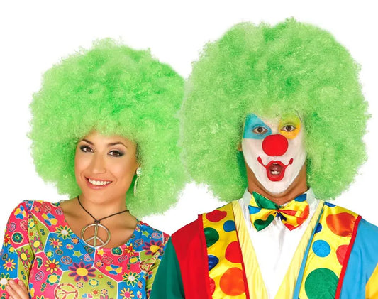 Parrucca AFRO VERDE EXTRA - tuttocostumi.it