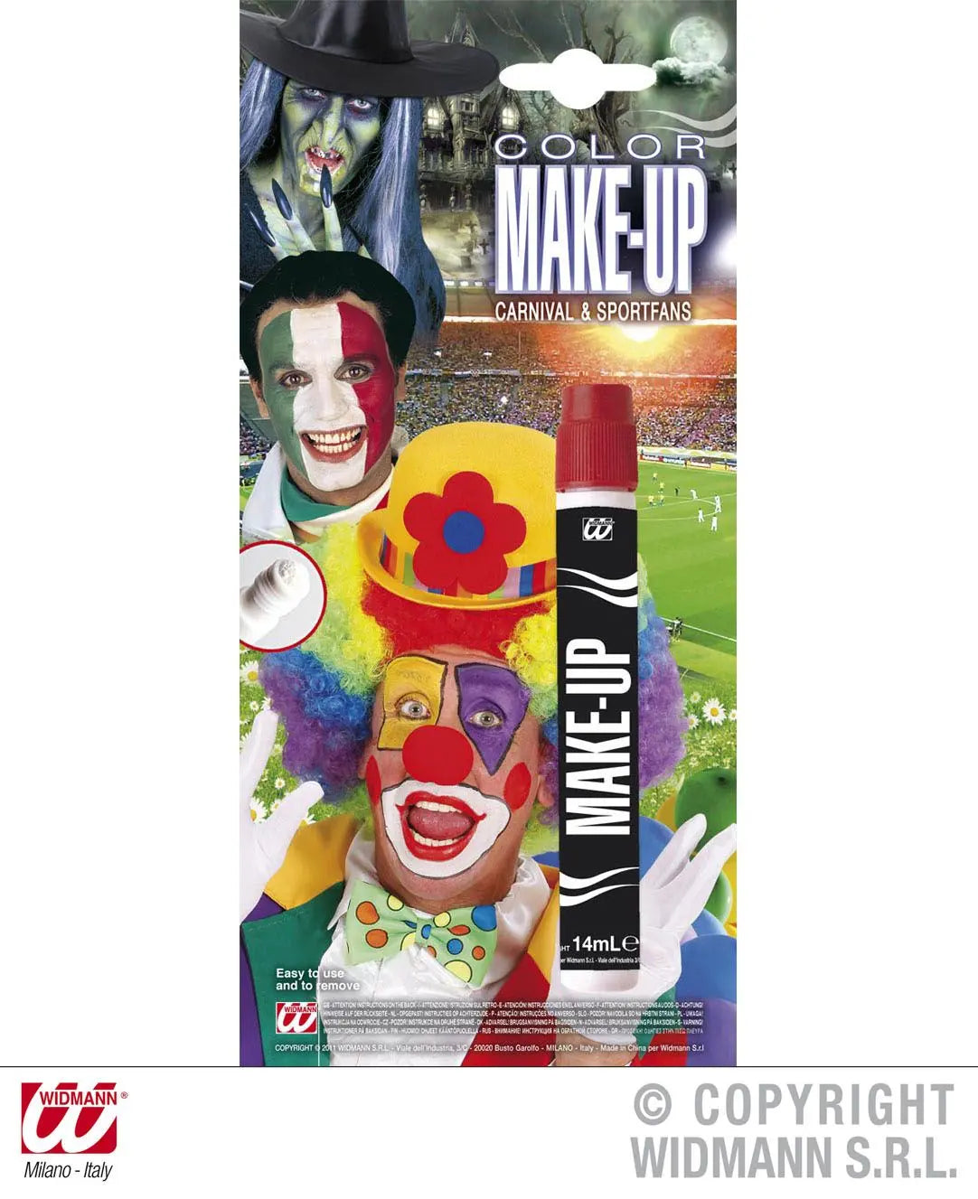 Make-up APPLICATORE CARNIVAL & SPORTFANS rosso - tuttocostumi.it
