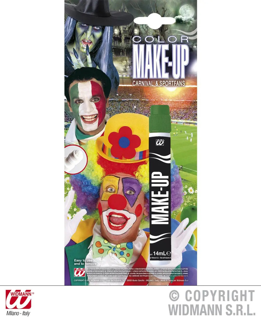 Make-up APPLICATORE CARNIVAL & SPORTFANS verde - tuttocostumi.it