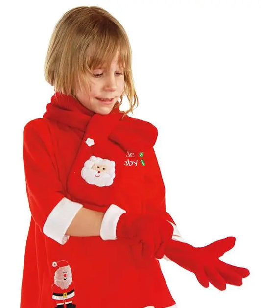 Sciarpa e guanti NATALE bambini - tuttocostumi.it
