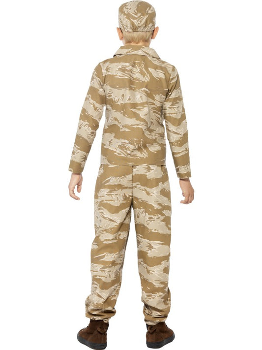 Costume DESERT ARMY bambino di Smiffys - tuttocostumi.it