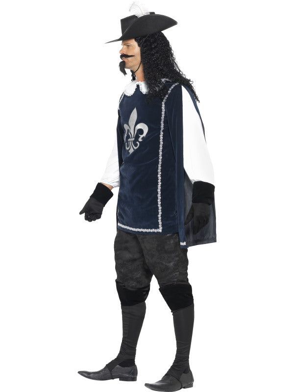 Costume MOSCHETTIERE AZZURRO aulto di Smiffys - tuttocostumi.it