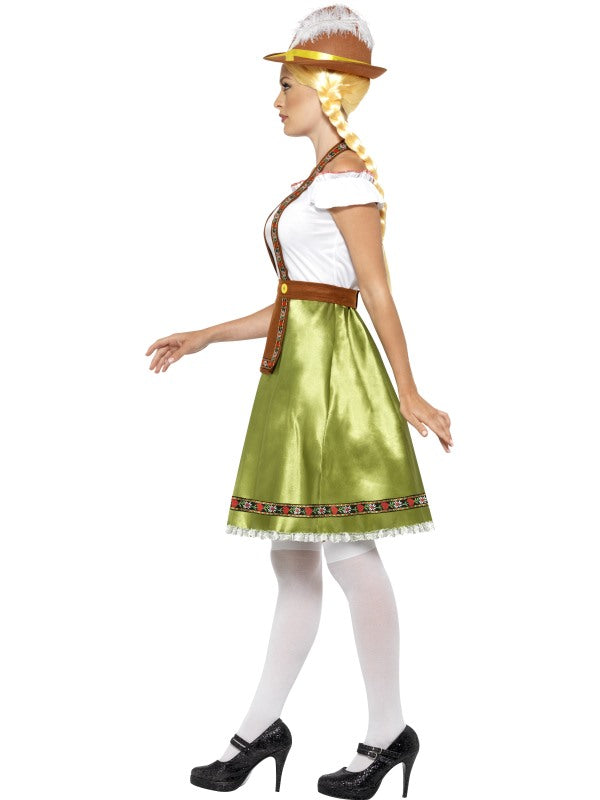 Costume Basic RAGAZZA BAVARESE verde di Smiffys - tuttocostumi.it