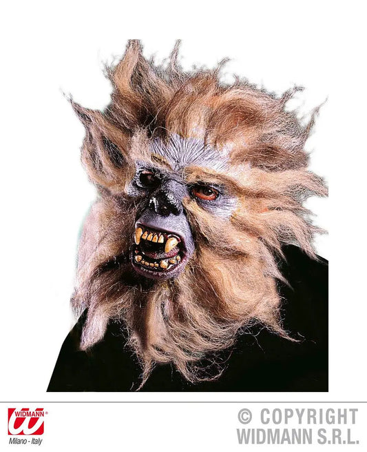Maschera mezzoviso UOMO SCIMMIA con capelli - tuttocostumi.it