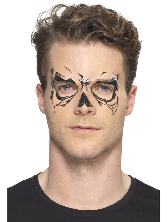 Temporary Tattoo SKULL FACE di Smiffys - tuttocostumi.it