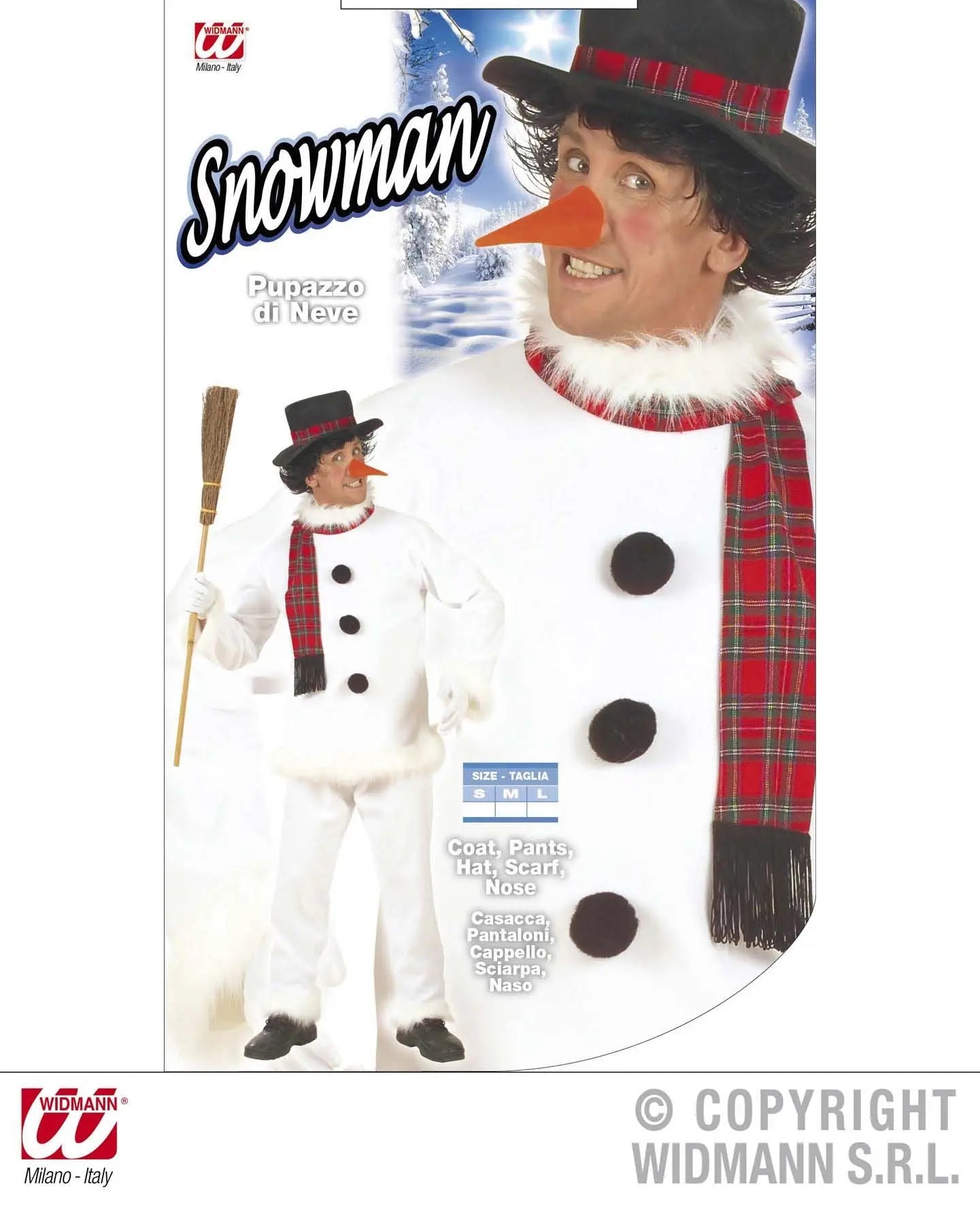 Costume PUPAZZO DI NEVE - tuttocostumi.it