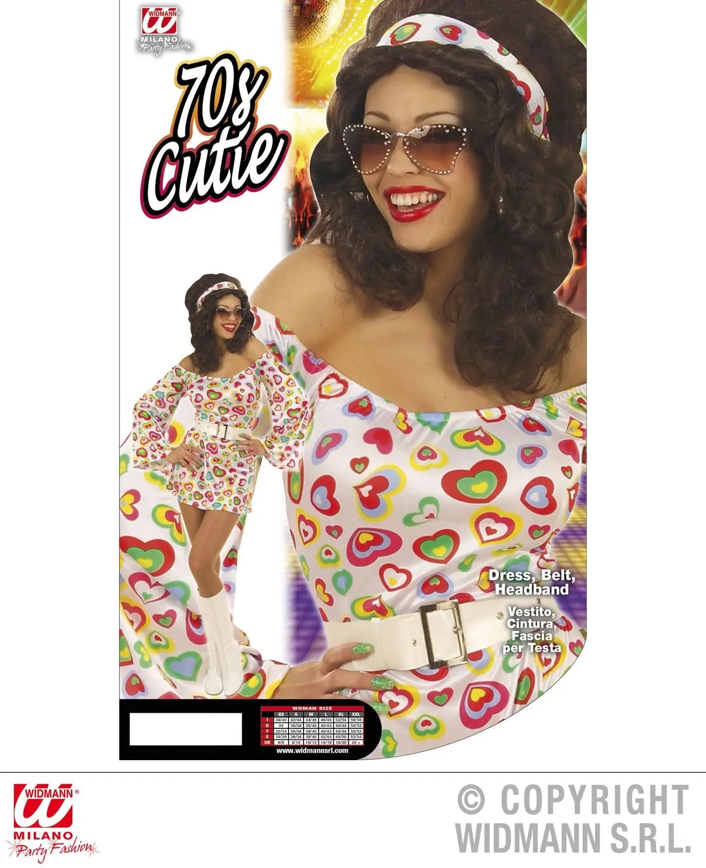 Costume 70s CUTIE mille cuori - tuttocostumi.it