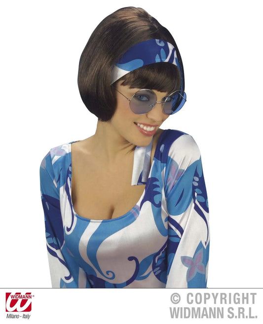 Parrucca PARTY GIRL anni 70 castana - tuttocostumi.it