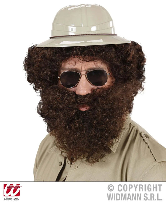 Parrucca e barba KNECHT RUPRECHT castana - tuttocostumi.it