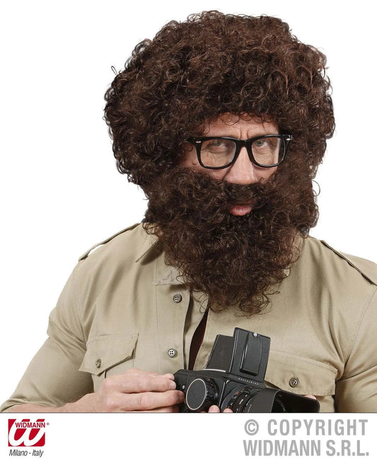 Parrucca e barba KNECHT RUPRECHT castana - tuttocostumi.it
