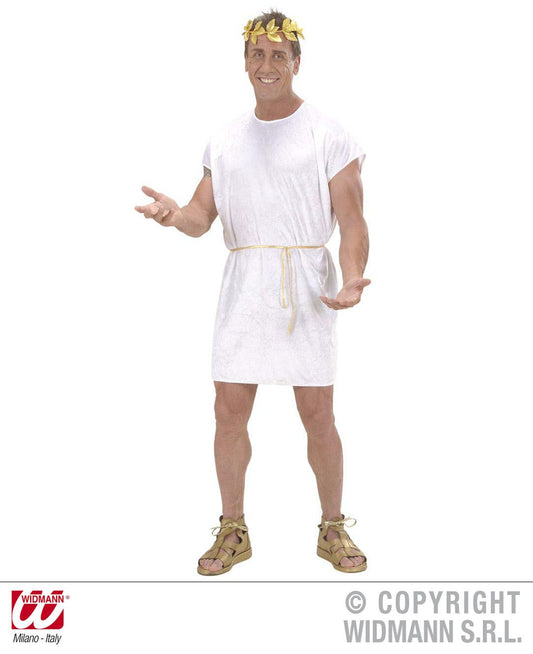 Tunica unisex BIANCA con cintura oro di Widmann - tuttocostumi.it