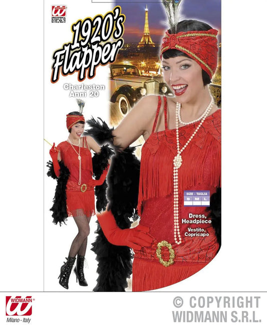 Costume CHARLESTON ANNI 20 rosso - tuttocostumi.it