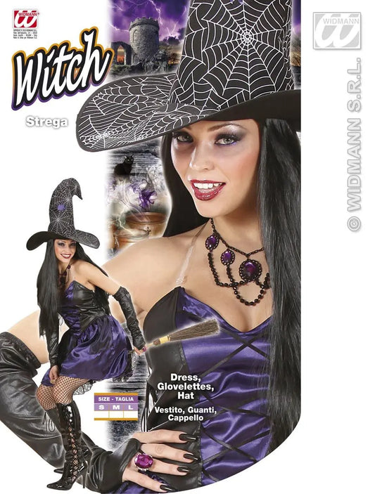 Costume strega viola di Widmann - tuttocostumi.it