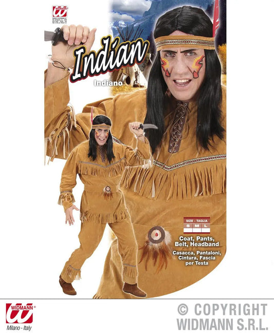 Costume INDIANO scamosciato - tuttocostumi.it