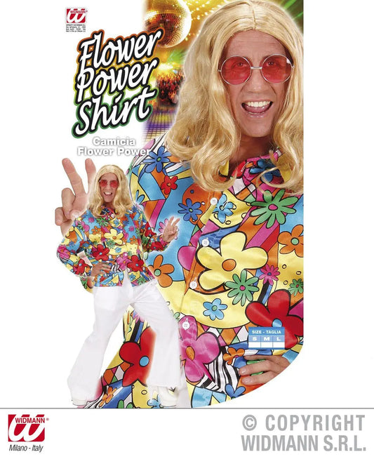 Camicia uomo FLOWER POWER - tuttocostumi.it
