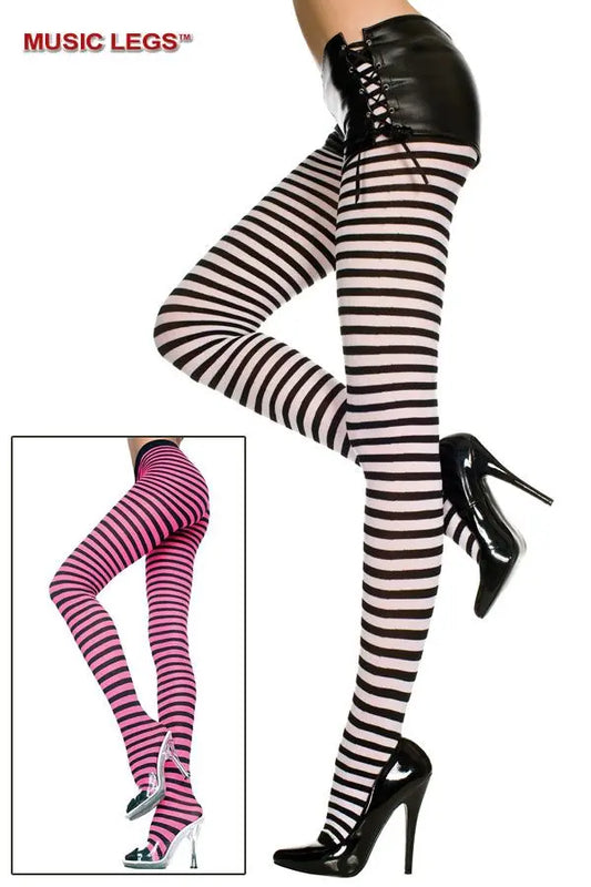 Collant a righe bicolore - tuttocostumi.it