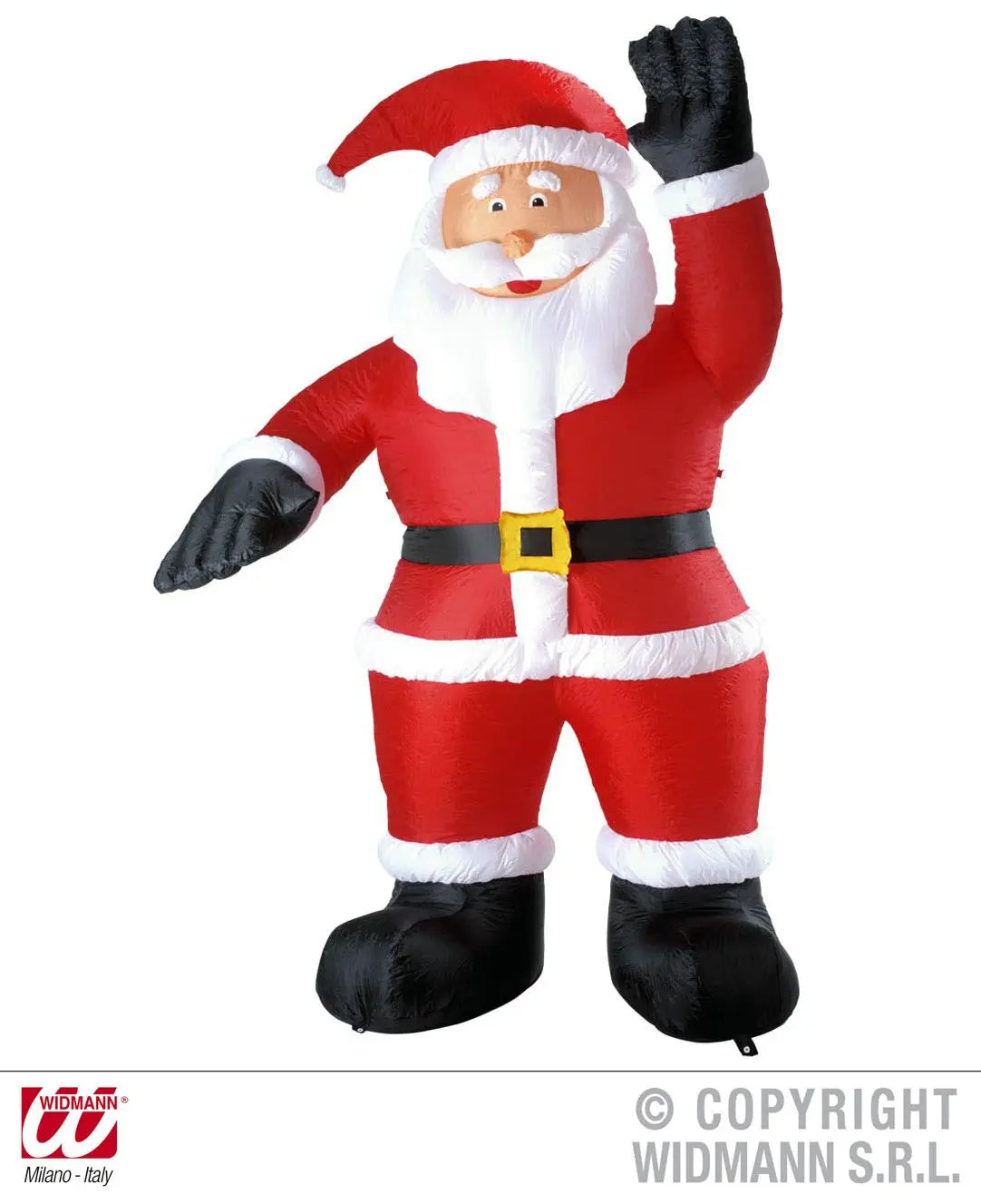 BABBO NATALE GONFIABILE luminoso 244 cm - tuttocostumi.it