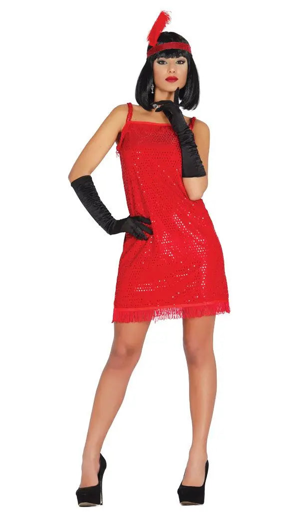 Costume CHARLESTON ROSSO basic - tuttocostumi.it