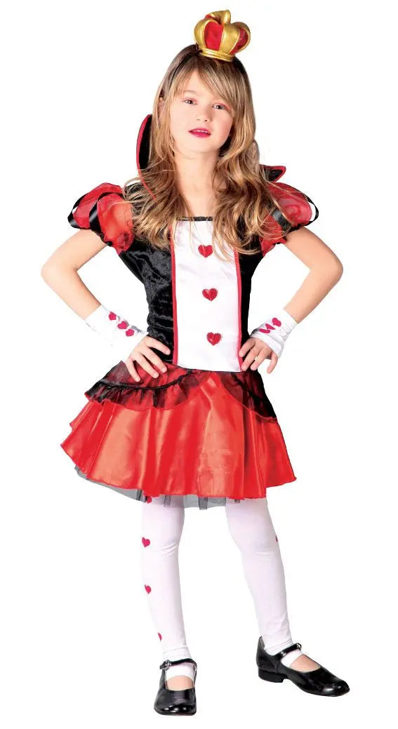 Costume PICCOLA REGINA DI CUORI - tuttocostumi.it