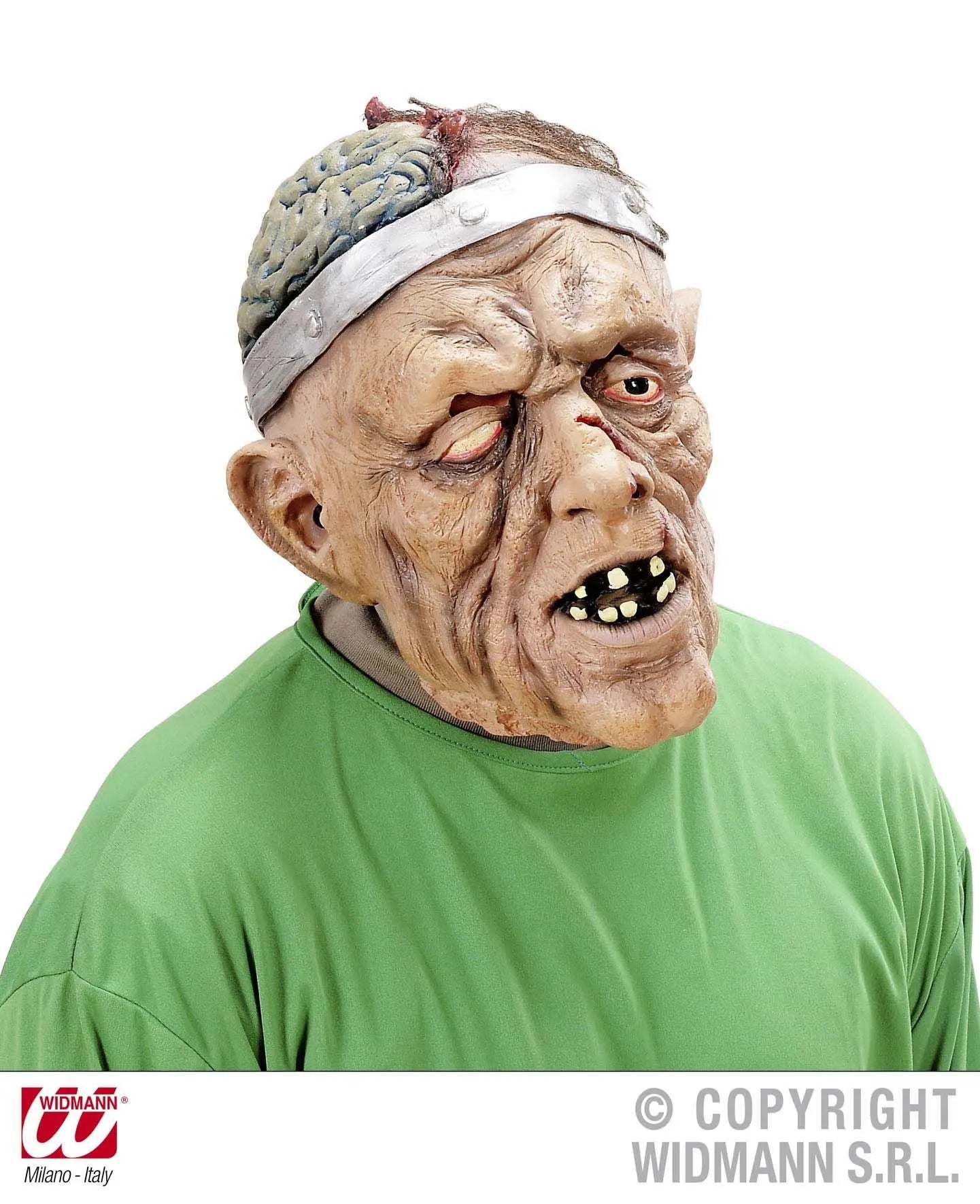 Maschera CHIRURGIA CEREBRALE con capelli - tuttocostumi.it