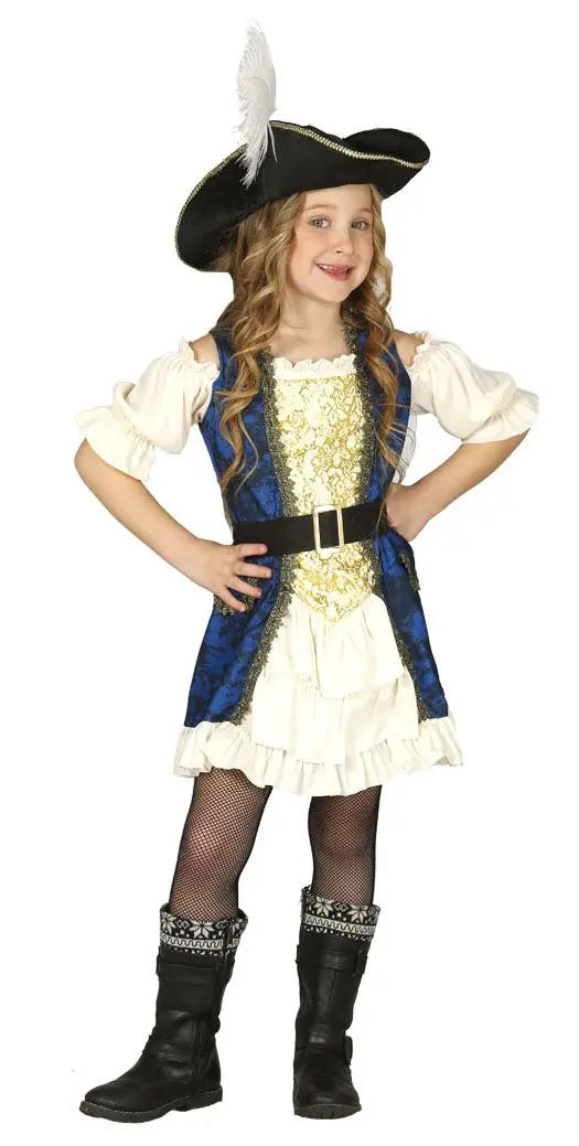Costume CORSARA IMPAVIDA bambina - tuttocostumi.it